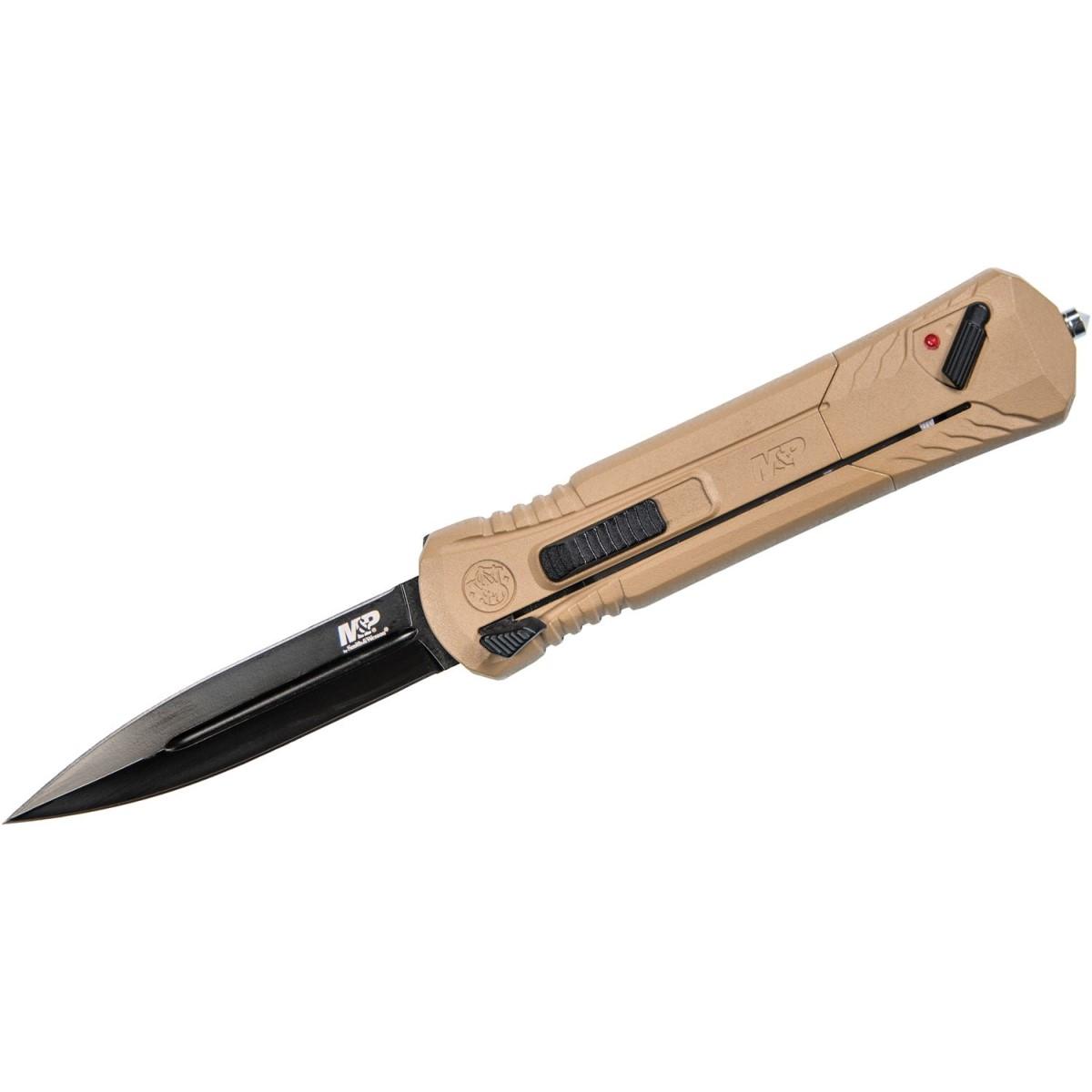 Smith & Wesson M&P Spear Tip OTF Automatic Knife 3 7/10"  Blade FDE - Smith & Wesson