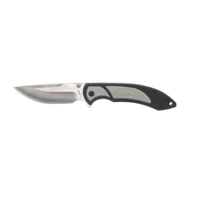 Old Timer Trail Boss Drop Point Folder 3 1/2" Blade Black - Old Timer