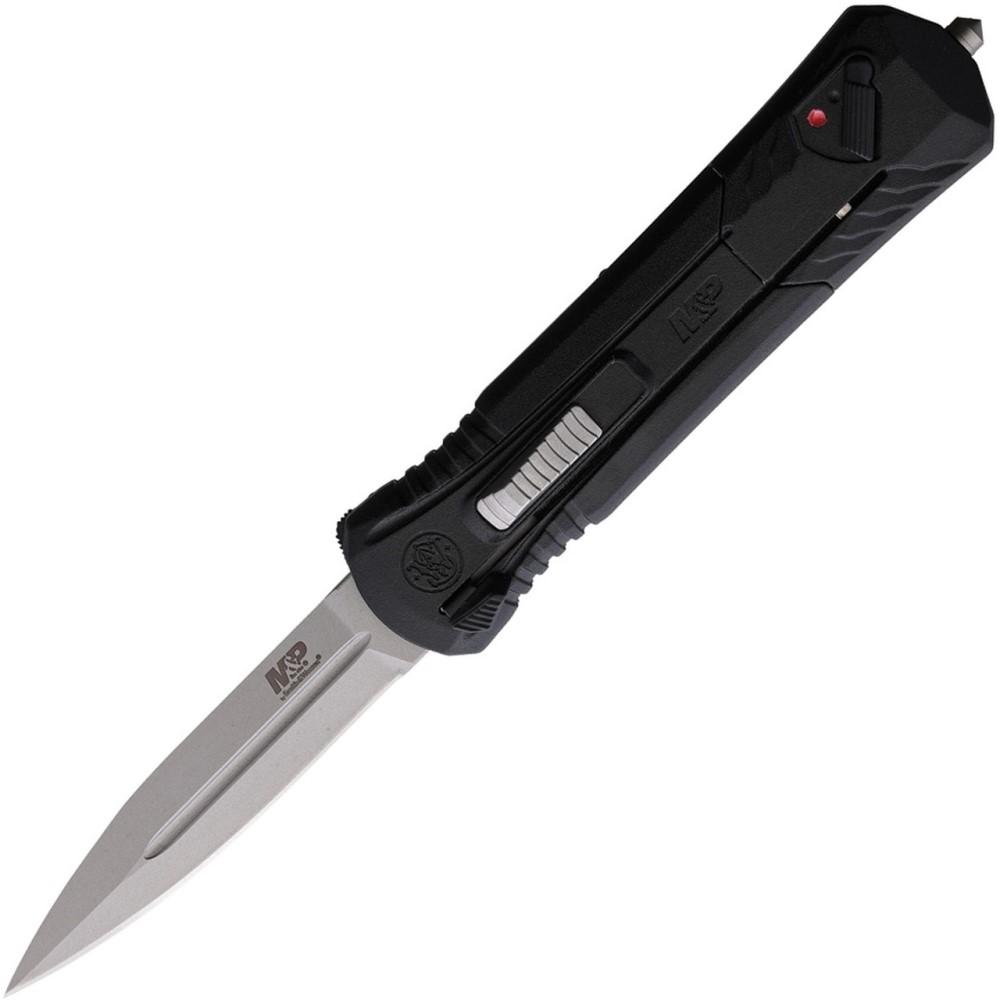 Smith & Wesson M&P Assisted OTF Knife 3-1/2" Spear Point Blade Black - Smith & Wesson