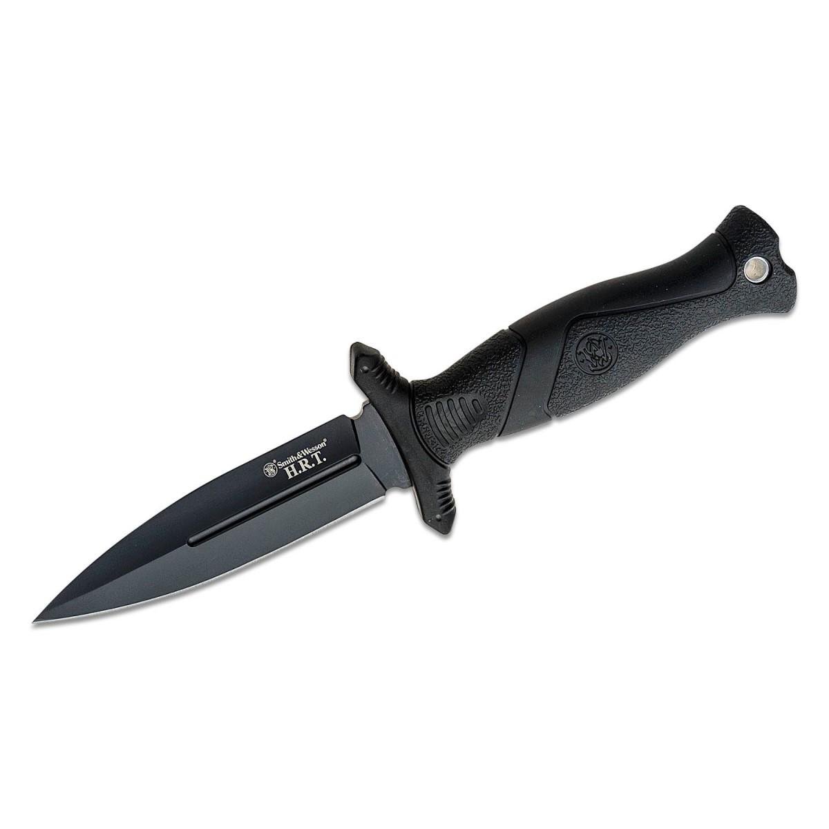 Smith & Wesson HRT Fixed Blade Boot Knife 4" Blade Black - Smith & Wesson