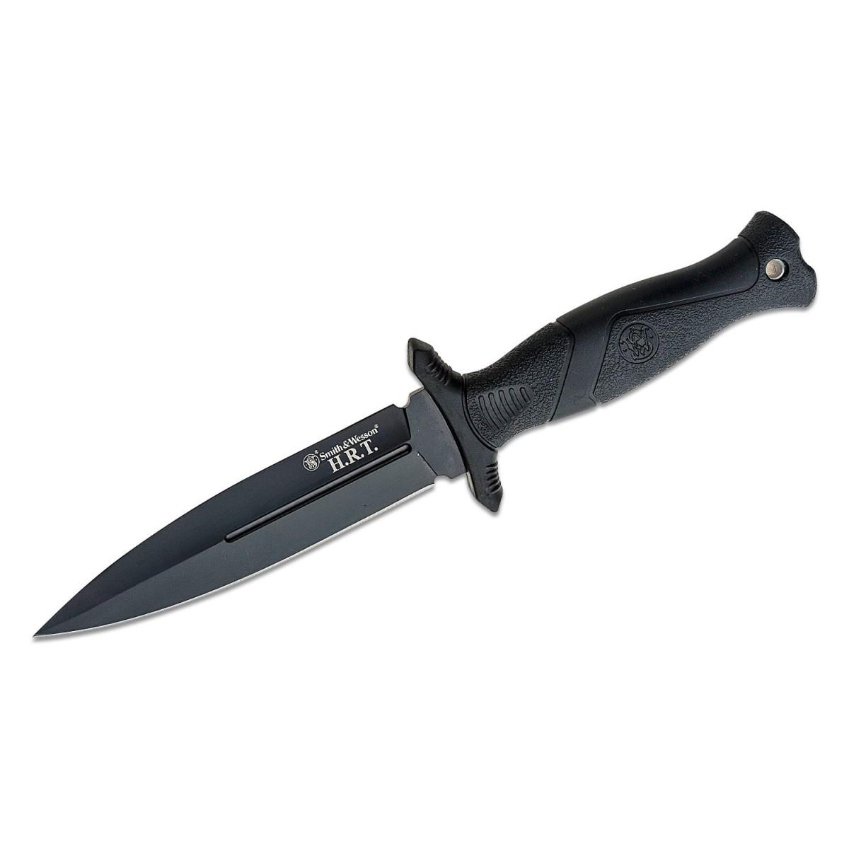 Smith & Wesson HRT Fixed Blade Boot Knife 5 1/2" Blade Black - Smith & Wesson