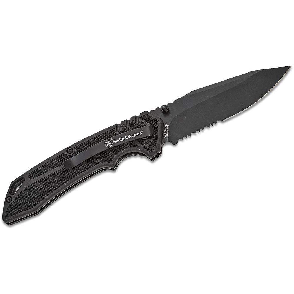 Smith & Wesson Special Ops Folding Knife 3" Clip Point Blade Black - Smith & Wesson