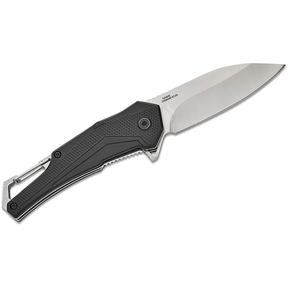 Smith & Wesson Oasis Carabiner Folding Knife 3" Drop Point Blade Black - Smith & Wesson