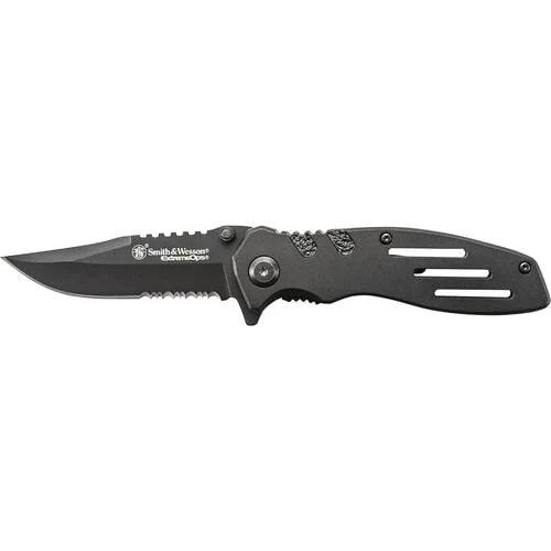 Smith & Wesson Extreme Ops Liner Lock Folding Knife 3 1/10" Blade Black - Smith & Wesson