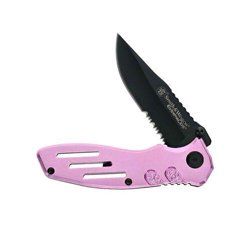 Smith & Wesson Extreme Ops Folding Knife 3-1/10" Blade Pink - Smith & Wesson