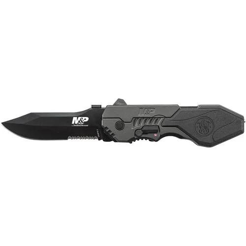 Smith & Wesson M&P M.A.G.I.C. Assisted Opening Clip Point Folding Knife 3 3/5" Blade Black - Smith & Wesson