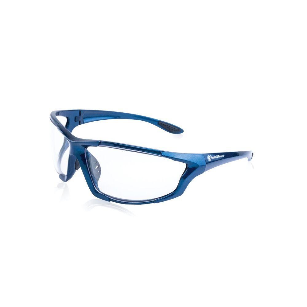 Smith & Wesson Major Full Frame Shooting Glasses Blue with Clear Lens - Smith & Wesson