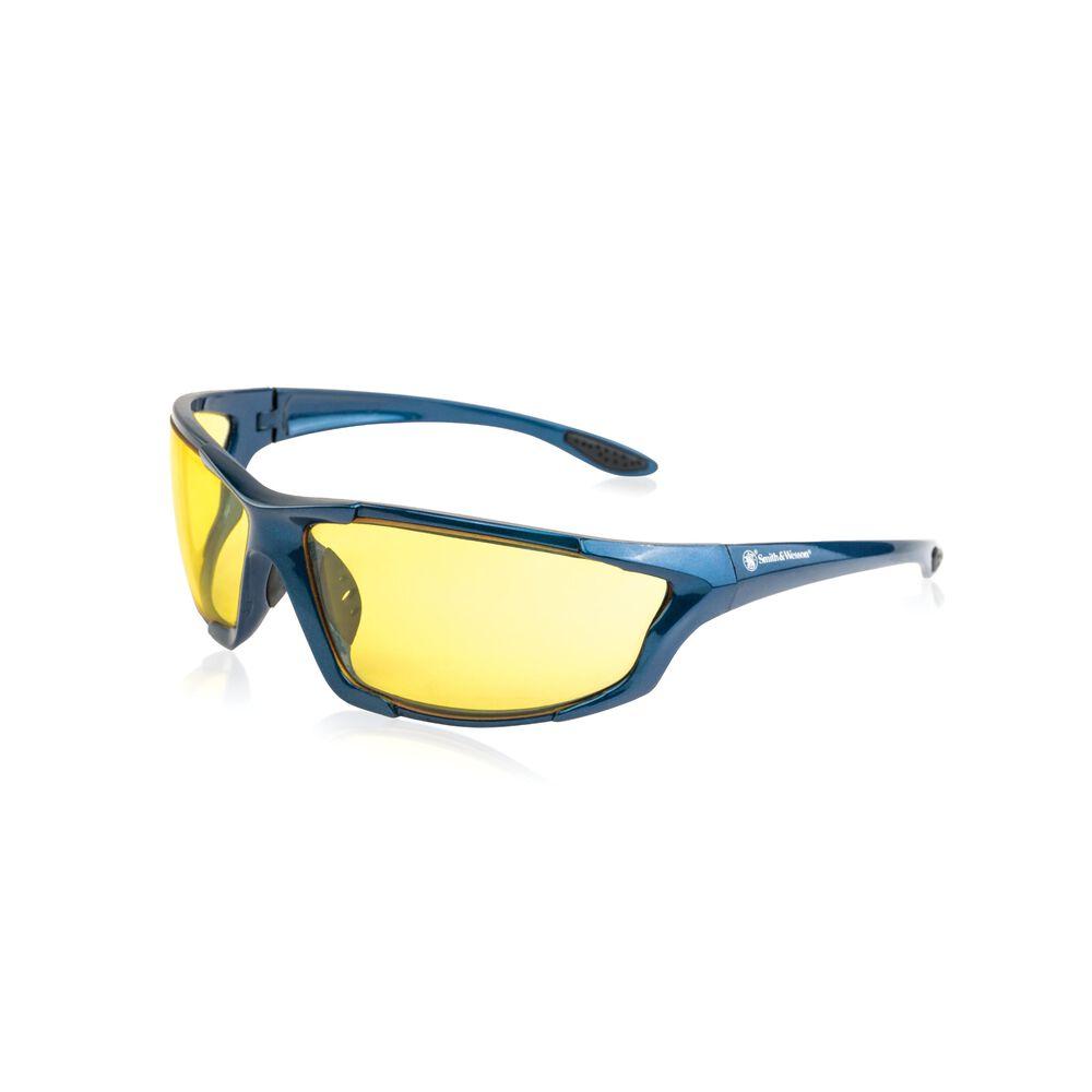 Smith & Wesson Major Full Frame Shooting Glasses Blue with Amber Lens - Smith & Wesson