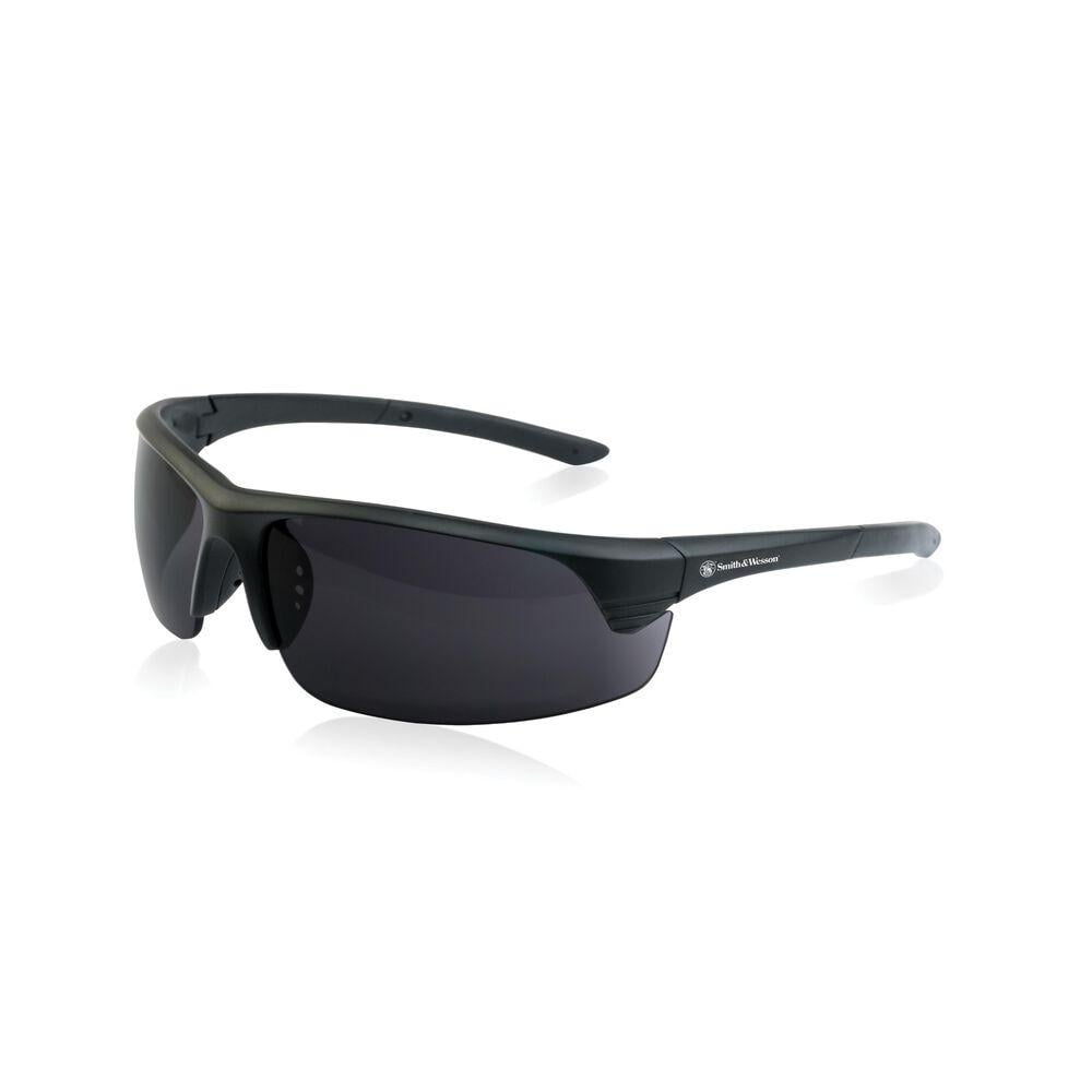 Smith & Wesson Corporal Shooting Glasses Half Frame Black with Smoke Lens - Smith & Wesson