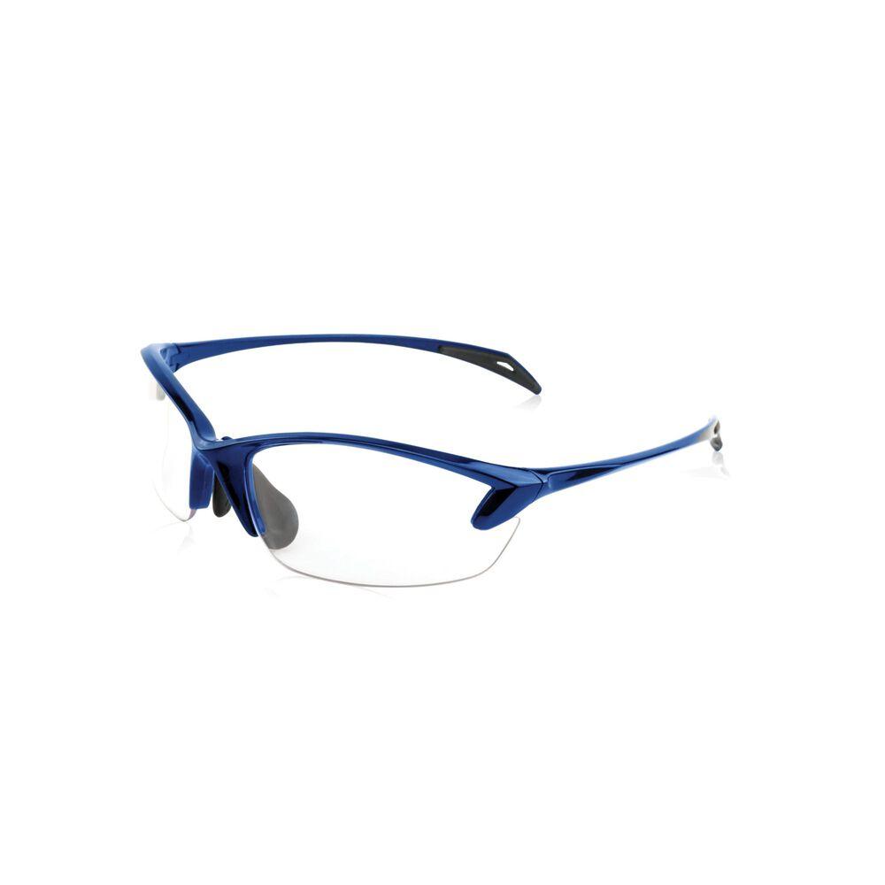 Smith & Wesson Colonel Womens Shooting Glasses Half Frame Blue with Clear Lens - Smith & Wesson