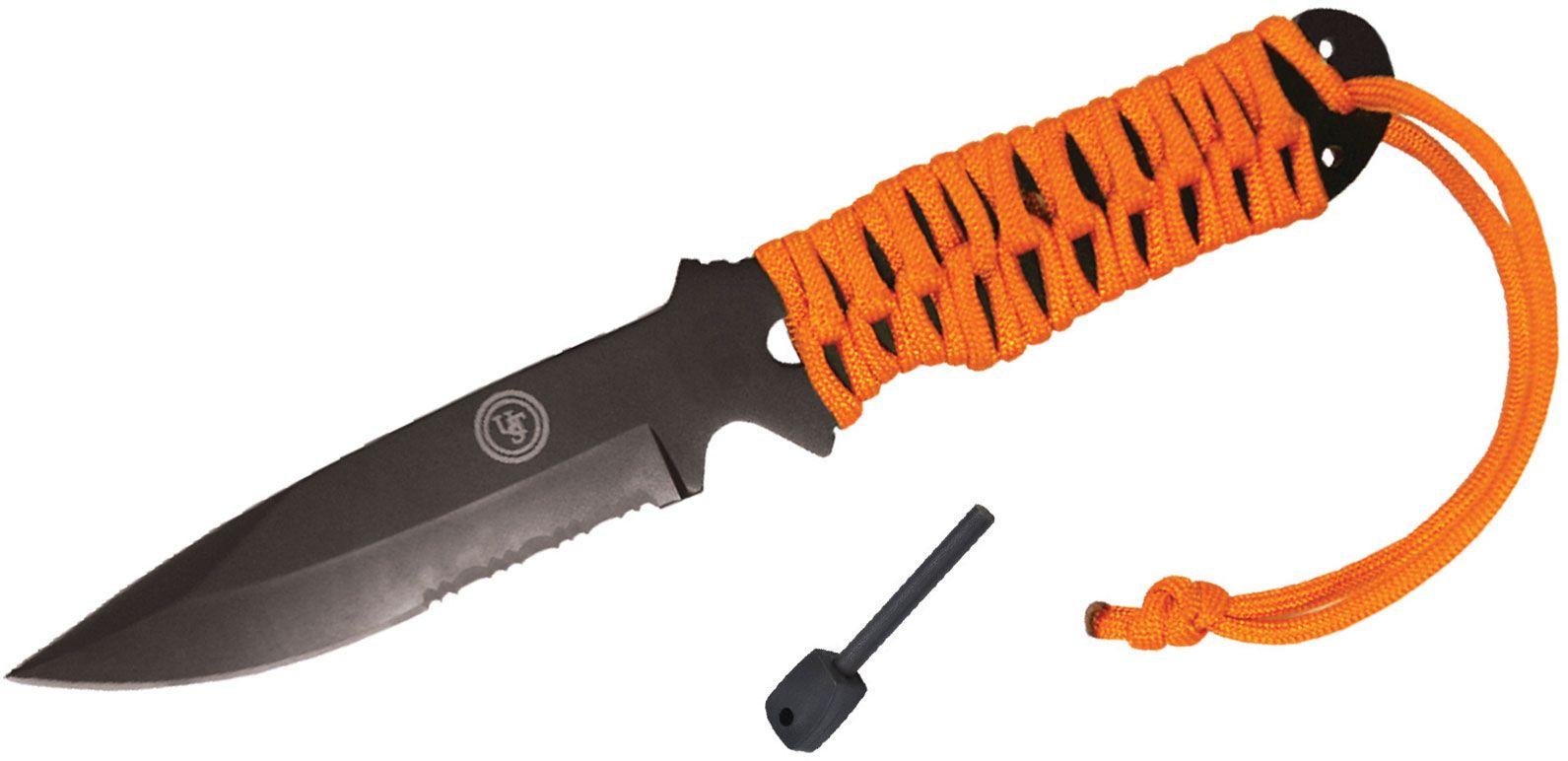 Ultimate Survival ParaKnife FS 4.0 Fixed 4" Black Combo Blade - Ultimate Survival Technologies