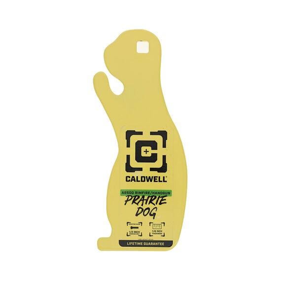 Caldwell AR500 1/4'' Rimfire/Handgun Prairie Dog Target Yellow - Caldwell