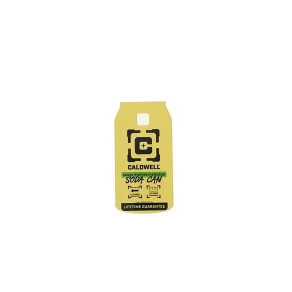 Caldwell AR500 1/4'' Rimfire/Handgun Soda Can Target Yellow - Caldwell