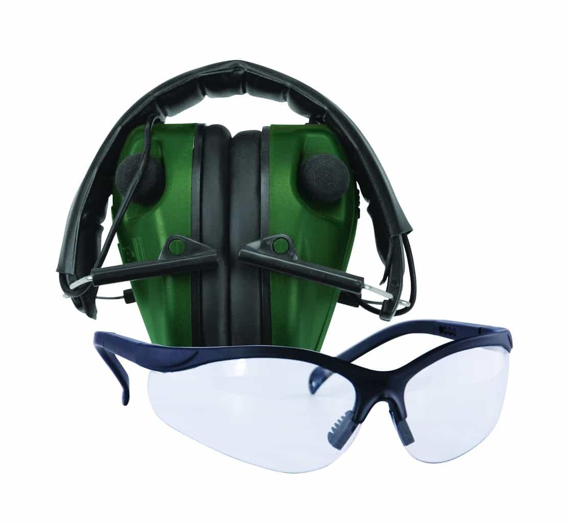 Caldwell E-MAX LoPro Electronic Muffs With Shooting Glasses - Caldwell