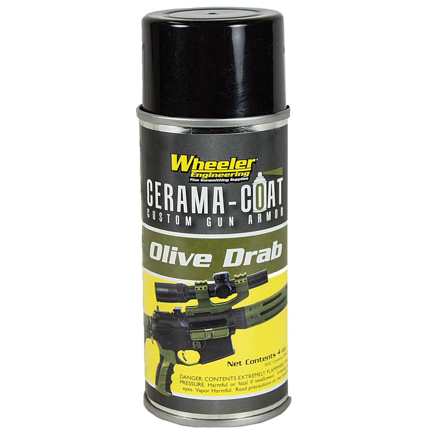 Wheeler Engineering Cerama-Coat Firearm Finish -  Olive Drab 2oz. - Wheeler