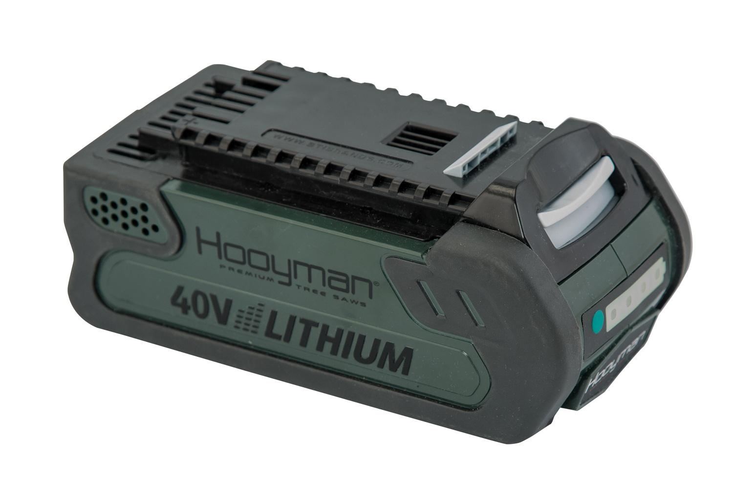 Hooyman Spare 40-Volt High Power Rechargeable 2Ah Lithium-Ion Battery for All Hooyman Saws - Hooyman