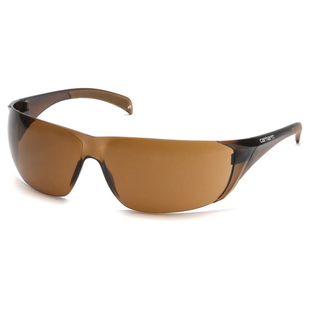 Pyramex Billings Frameless Shooting Glasses Sandstone Bronze with Carhartt Bag - Pyramex Safety