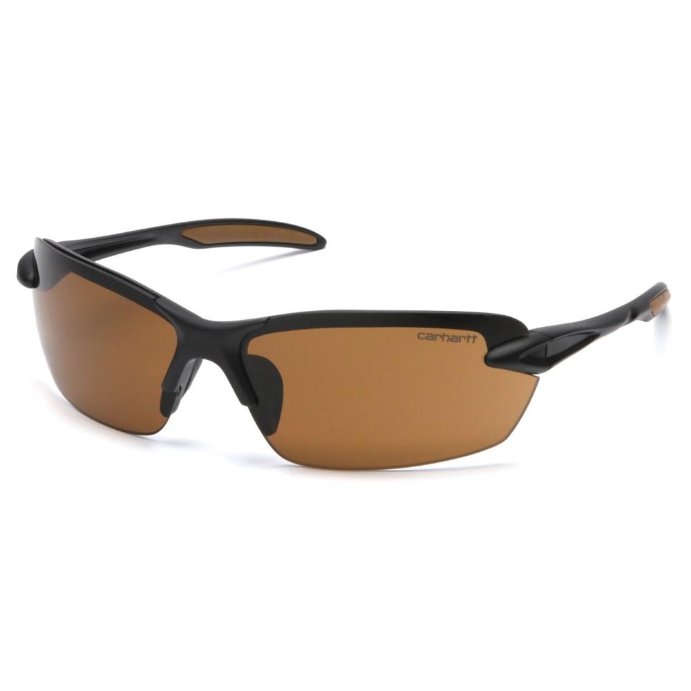 Pyramex Spokane Shooting Glasses Black with Sandstone Bronze Lens - Pyramex Safety