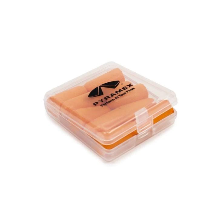 Pyramex Disposable Earplugs with Case 32dB Orange 5/pair - Pyramex Safety