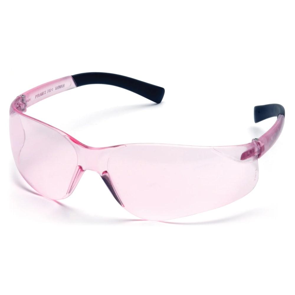 Pyramex Clear Mini Ztek Safety Glasses Pink with DP1000 32dB Earplugs - Pyramex Safety