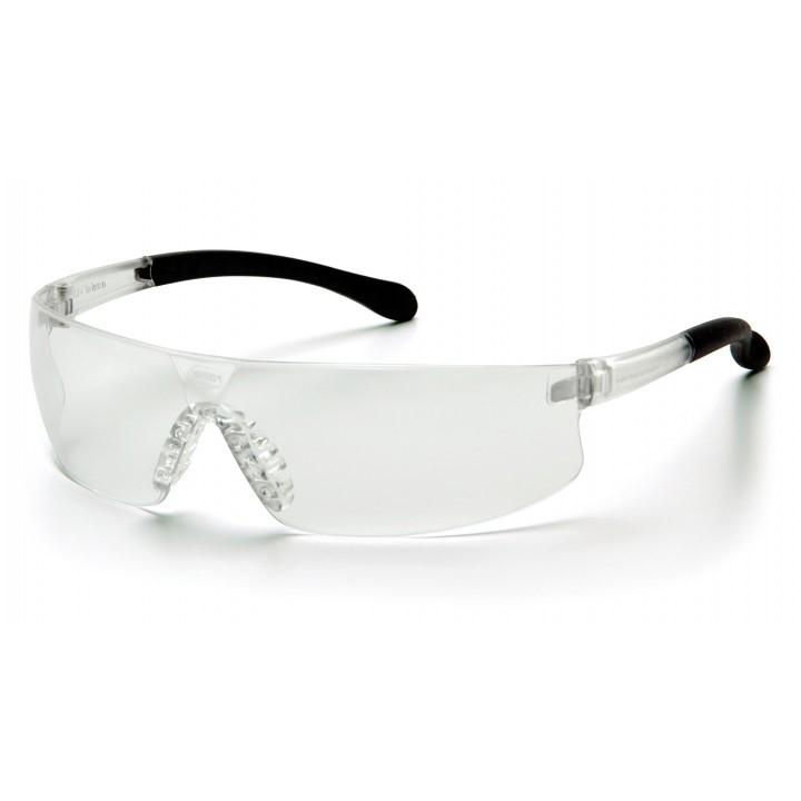 Pyramex Provoq Safety Glasses Black with Clear Lens - Pyramex Safety