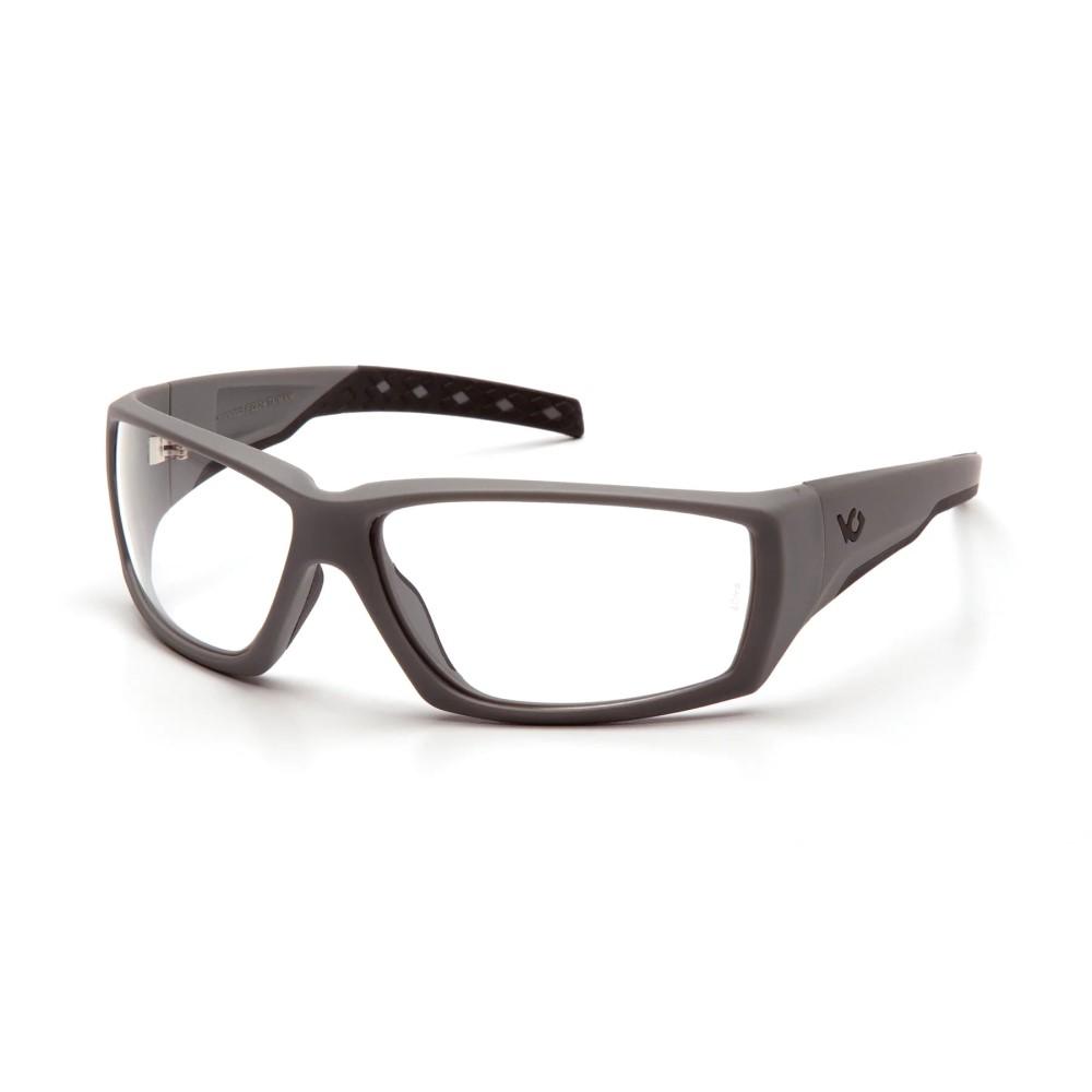 Pyramex Overwatch Shooting Glasses Grey with Clear Lens Anti Fog - Pyramex Safety