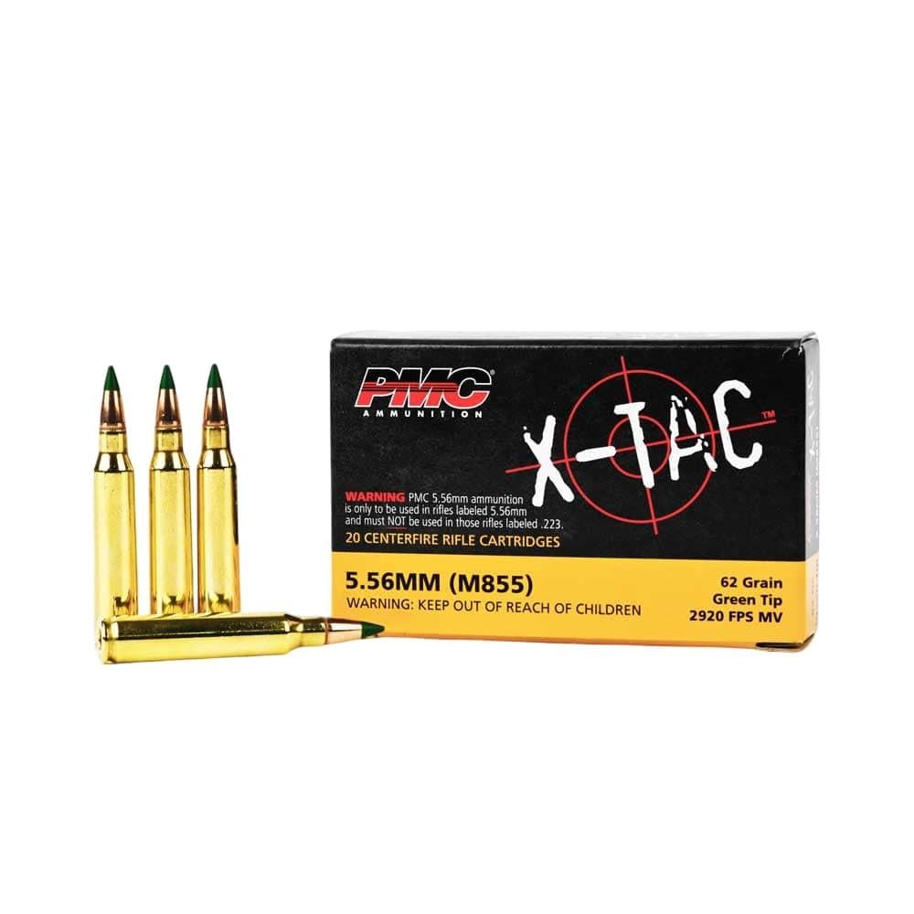 PMC X-Tac 5.56 NATO 62 gr Ammo Green Tip