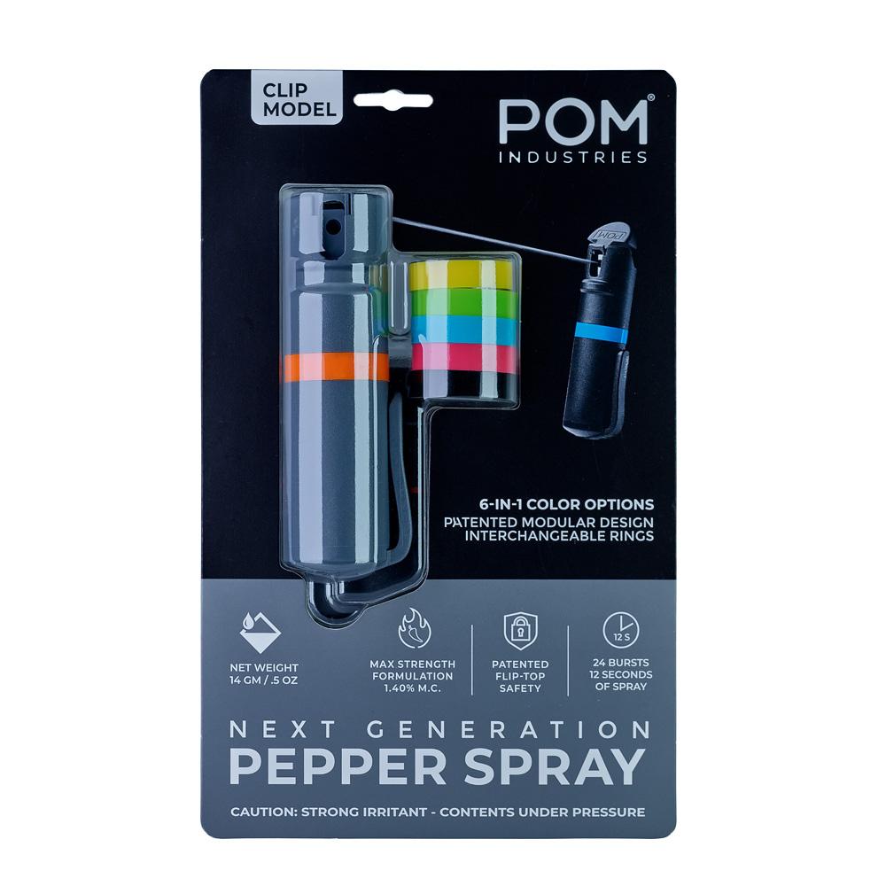 POM Pepper Spray Clip Grey - POM Industries