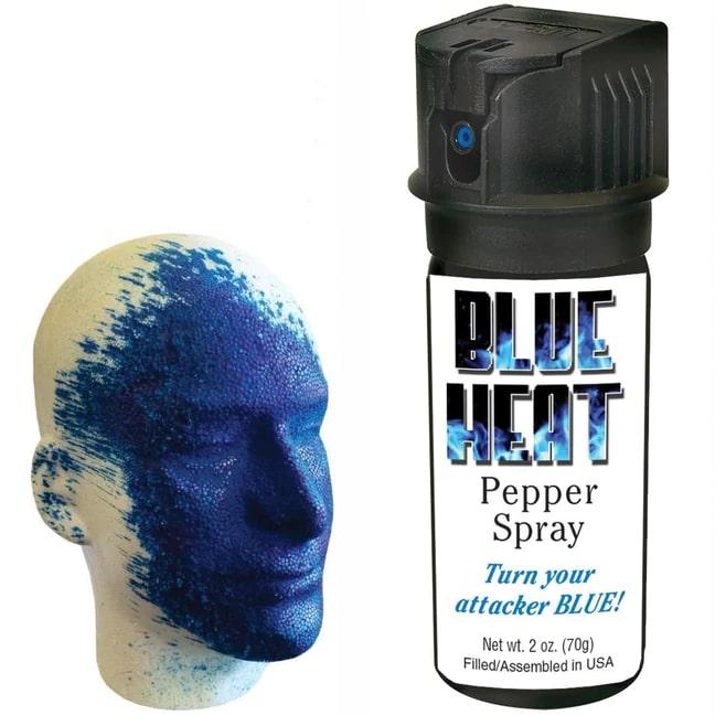 Personal Security Products Eliminator Blue Heat Pepper Spray 2 oz with Blue Dye - Personal Security Products