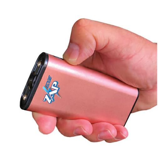 Personal Security Products Zap Edge Rechargeable USB Power Bank LED Stun Gun 950K Rose Gold - ZAP