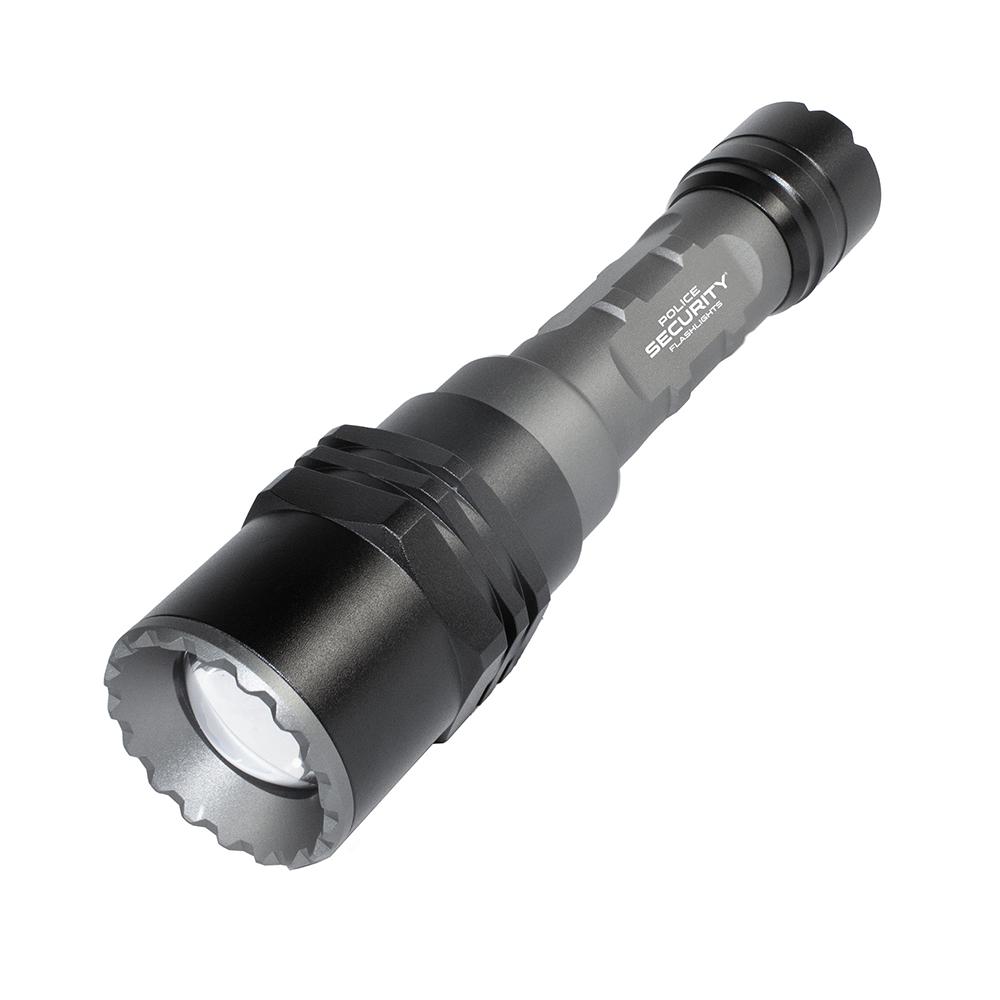 Police Security Flashlights Long Throw Flashlight 700 Lumens Black 1/3 Mile - Police Security Flashlights