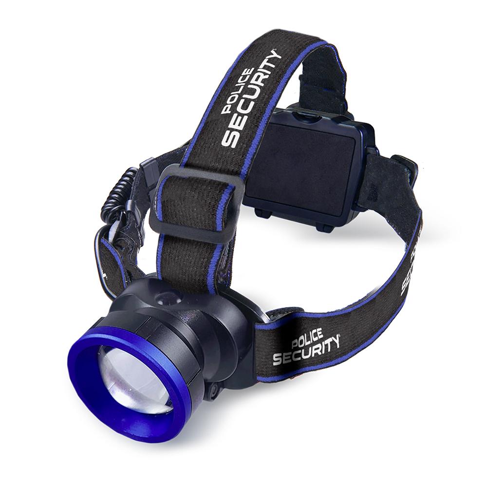 Police Security Flashlights Breakout Headlamp 550 Lumens Black - Police Security Flashlights