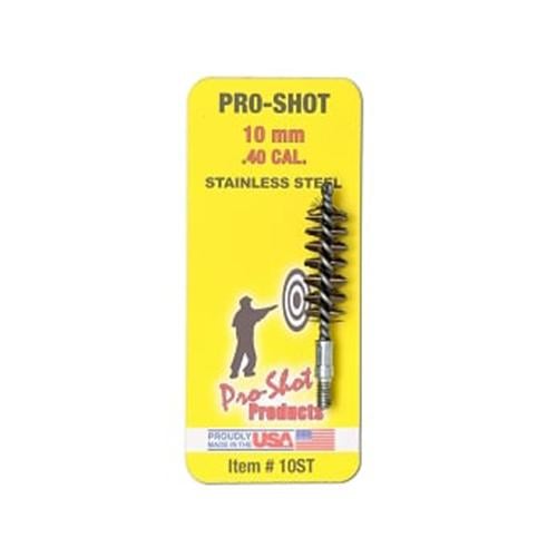 Pro-Shot Stainless Steel Pistol Bore Brush (8/32 Thread) .40/10mm - Pro-Shot