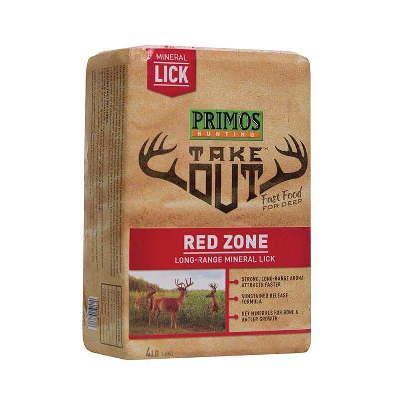 Primos Take Out Red Zone Mineral Lick 4lb Block - Primos