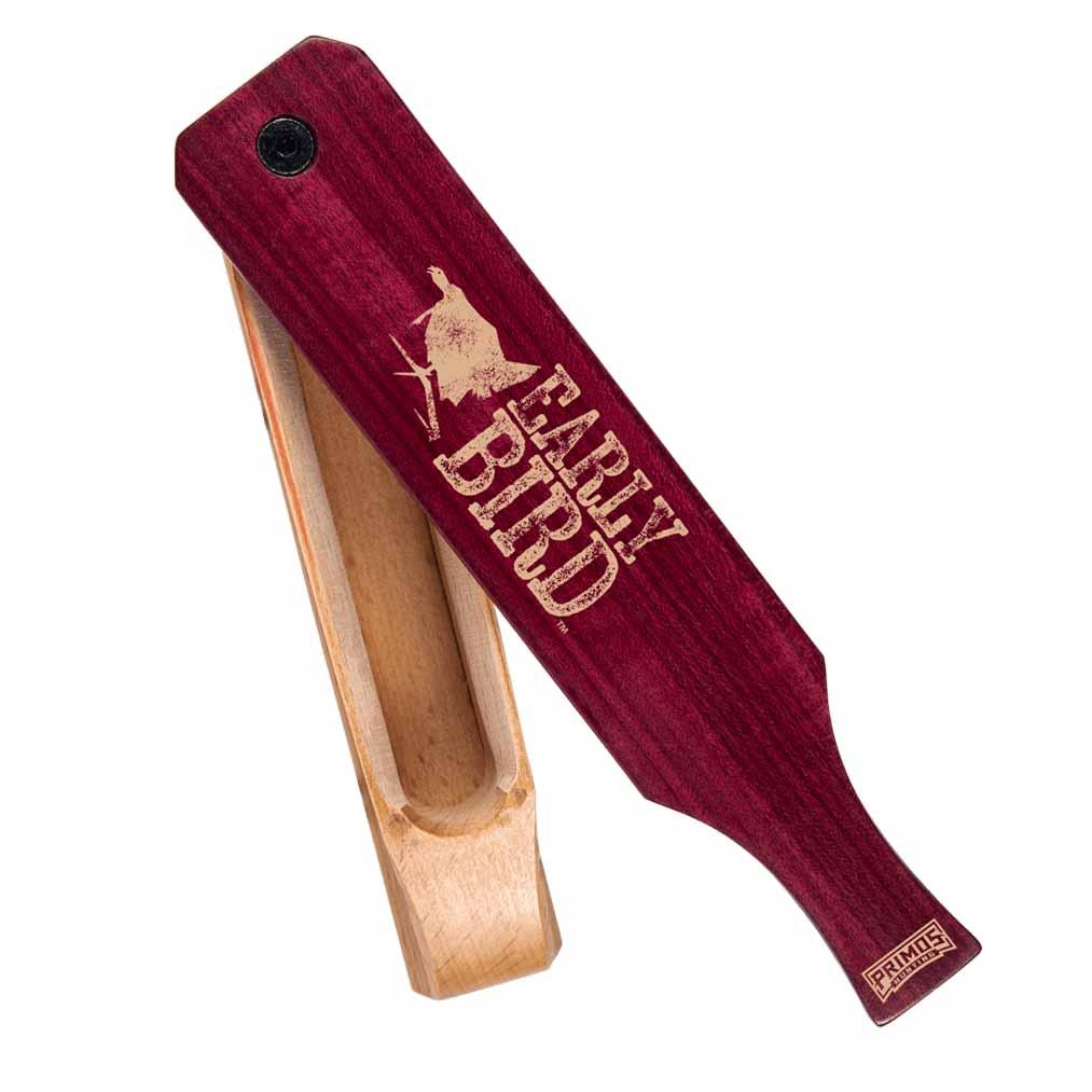 Primos Early Bird Turkey Box Call / Purple Heart Paddle With Hardwood Box - Primos