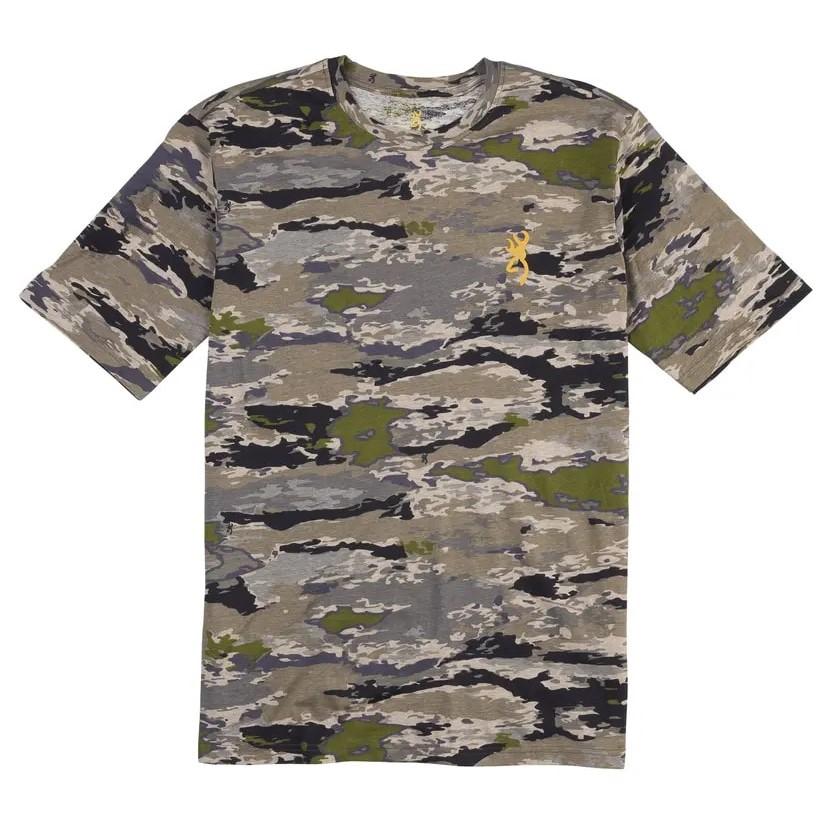 Browning Wasatch Short Sleeve T-Shirt Ovix Camo S - Browning Clothing