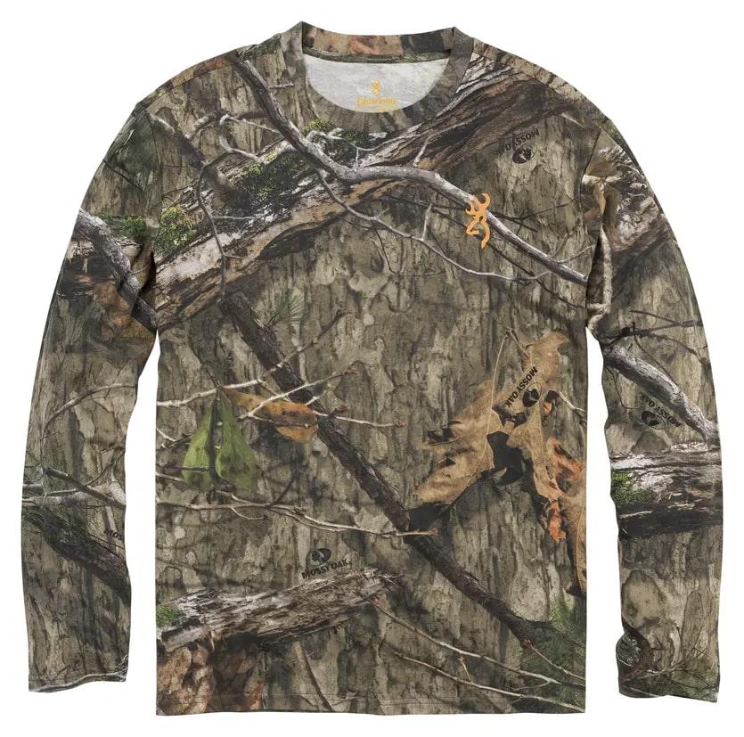 Browning Wasatch Long Sleeve T-Shirt Mossy Oak DNA XL - Browning Clothing