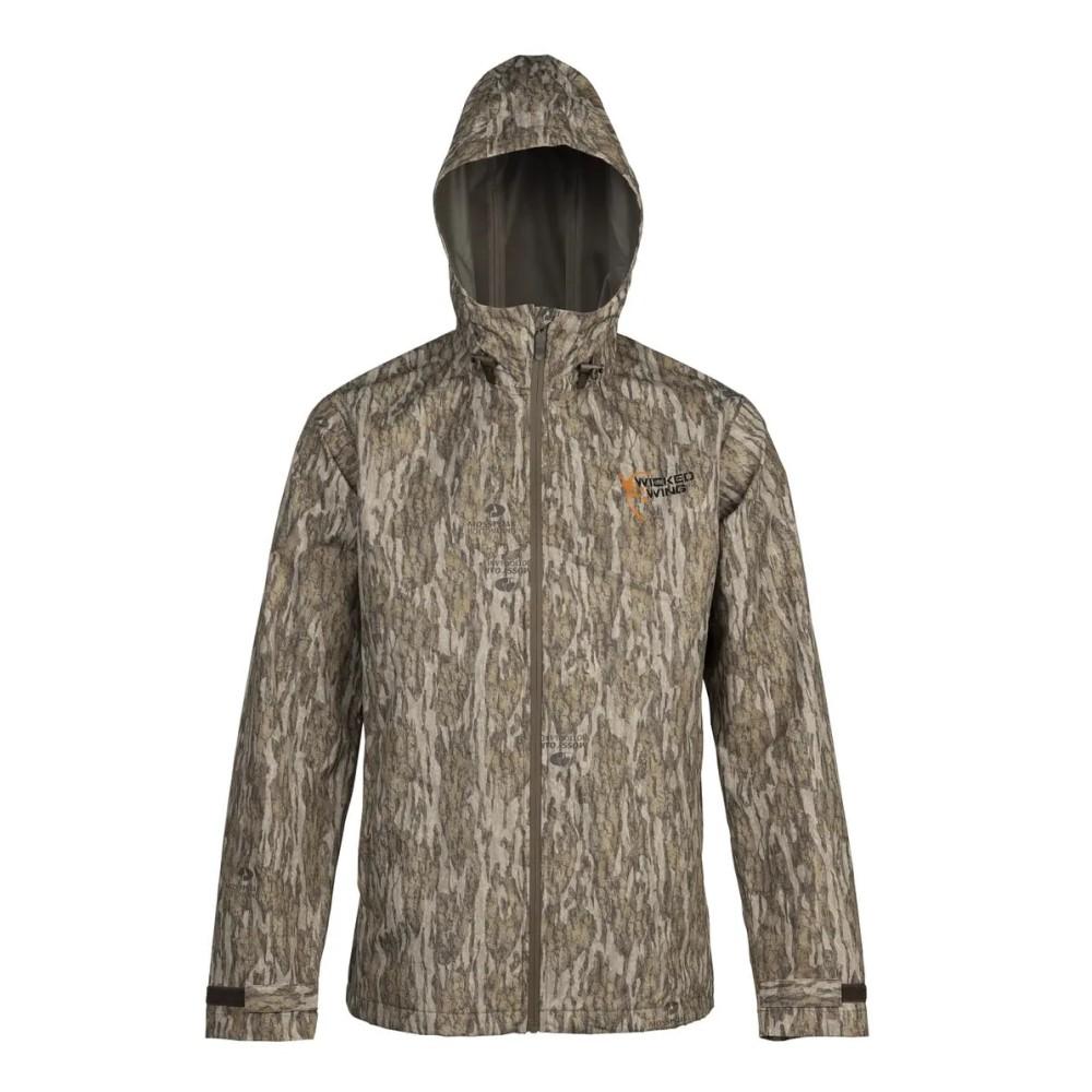 Browning Rain Shell Jacket Mossy Oak Bottomland S - Browning Clothing