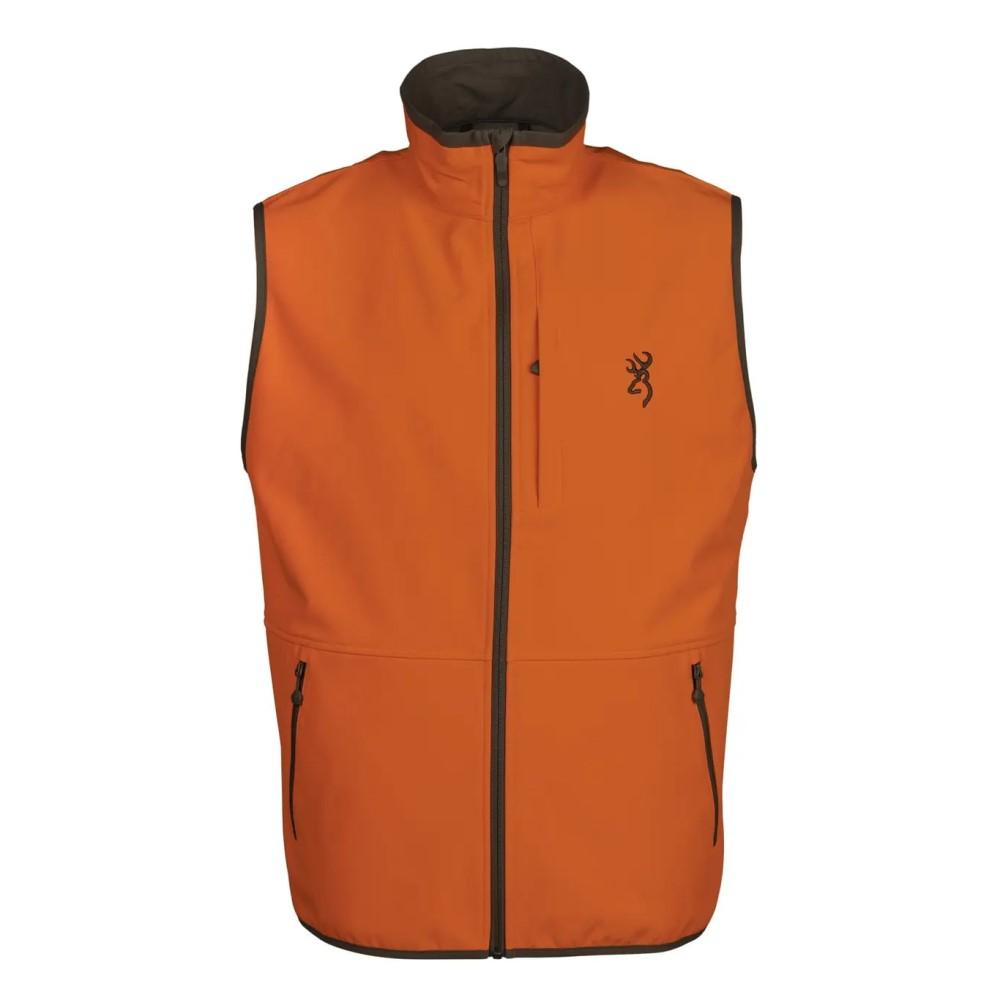 Browning Opening Day Soft Shell Vest Blaze Orange S - Browning Clothing