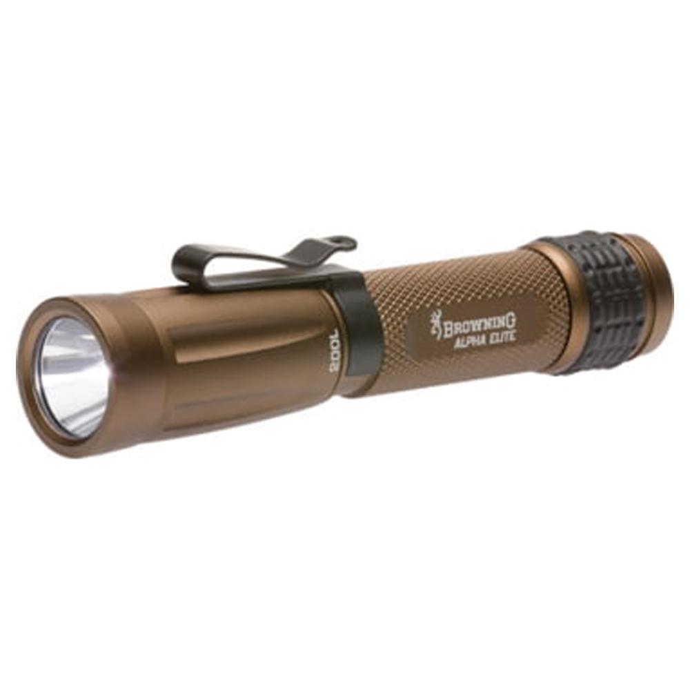 Browning Tactical Alpha Elite LED Aluminum Flashlight - Bronze - Browning