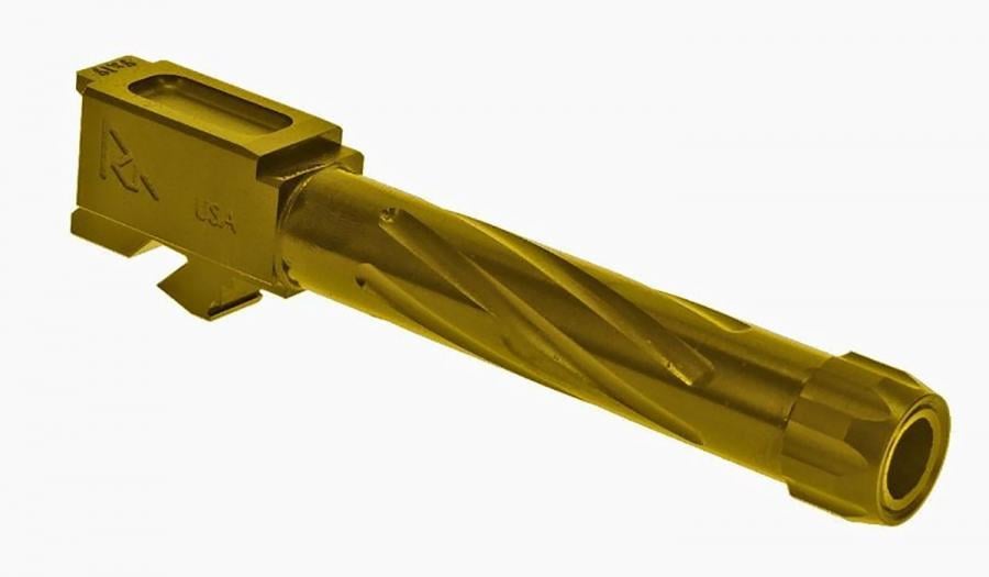 Rival Arms V1 Threaded Gold Barrel for Glock Model 17 Gen3/4 - Rival Arms