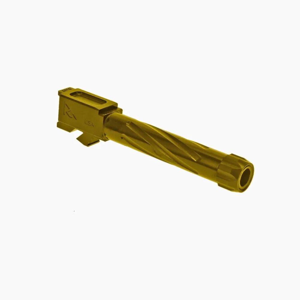 Rival Arms V1 Threaded Gold Barrel for Glock Model 19 Gen3/4 - Rival Arms