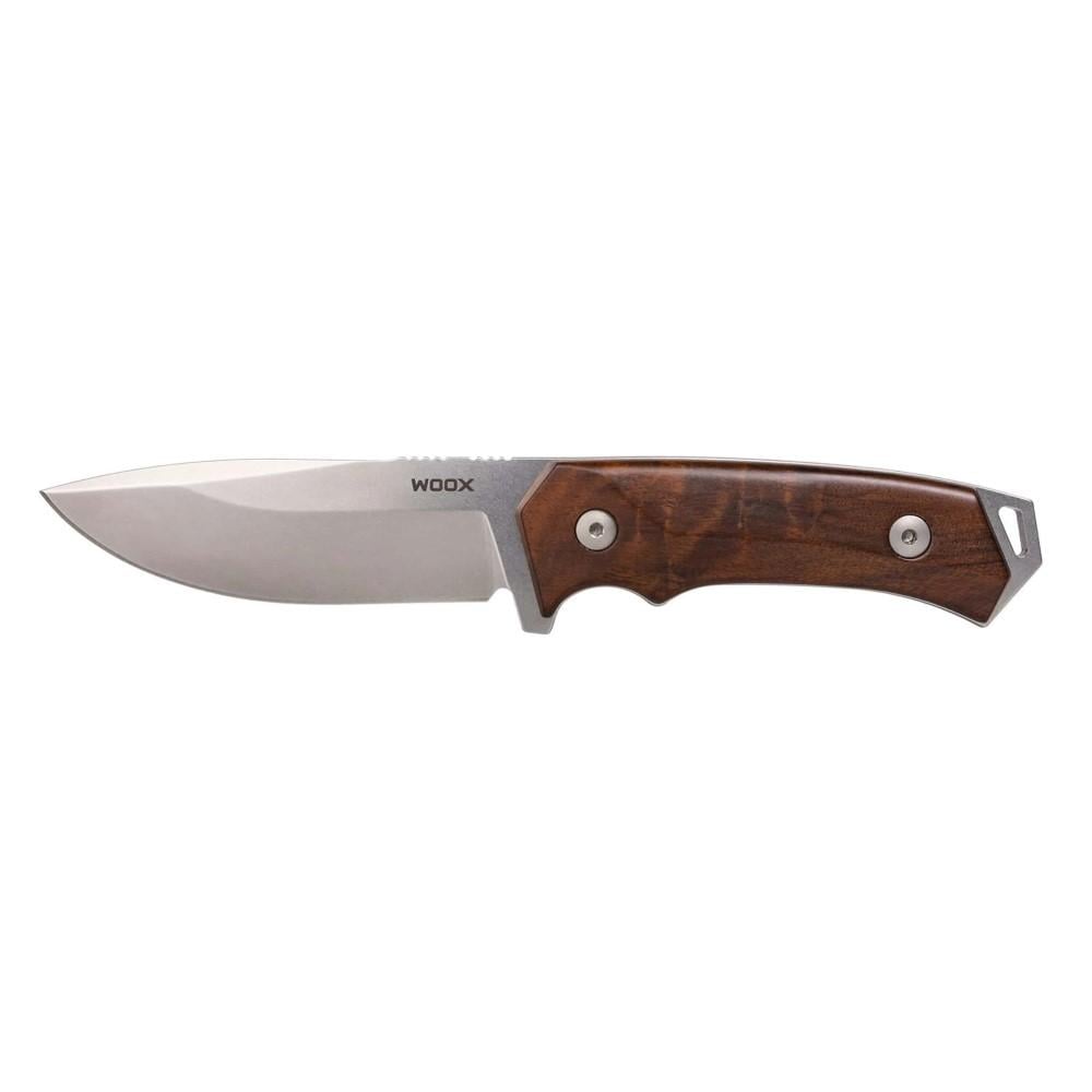 WOOX Rock62 Fixed Knife 4-1/4" Drop Point Blade Walnut - WOOX