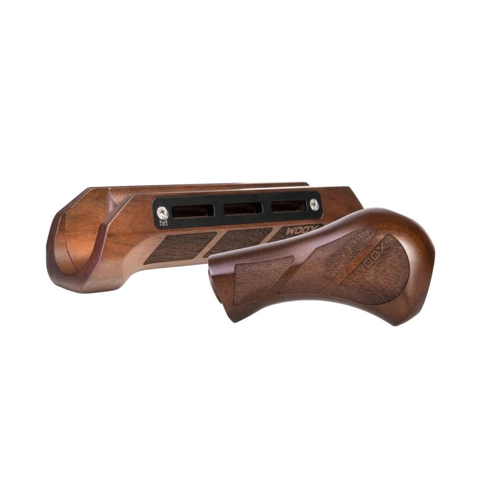 WOOX Gladiatore Club Grip and Forend Kit for Mossberg 500 6.75" Action Tube Walnut - WOOX