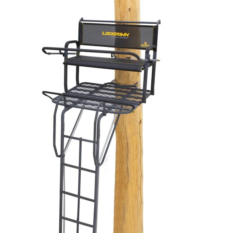 River's Edge Lockdown Ladder Treestand 2-Man 21 ft - Rivers Edge Hunting Products