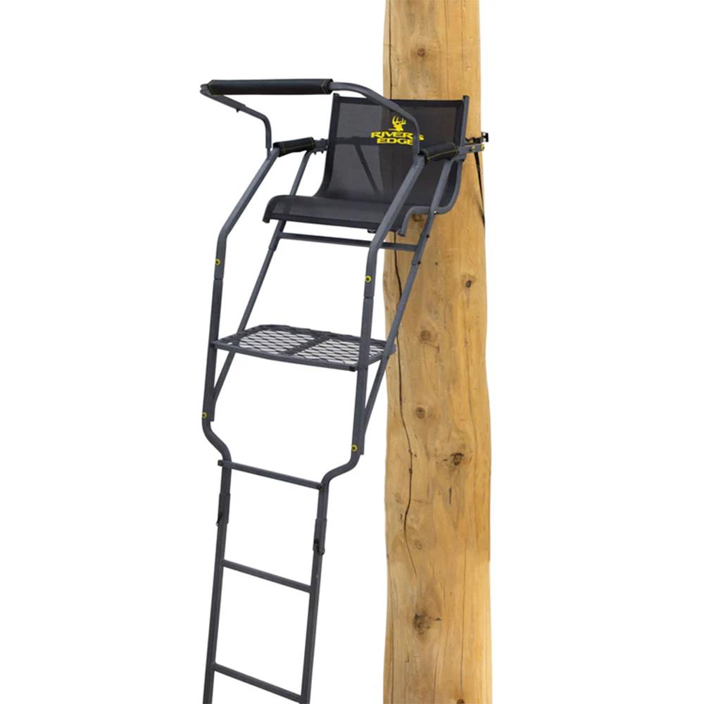 River's Edge Relax Wide Ladder Stand - Rivers Edge Hunting Products