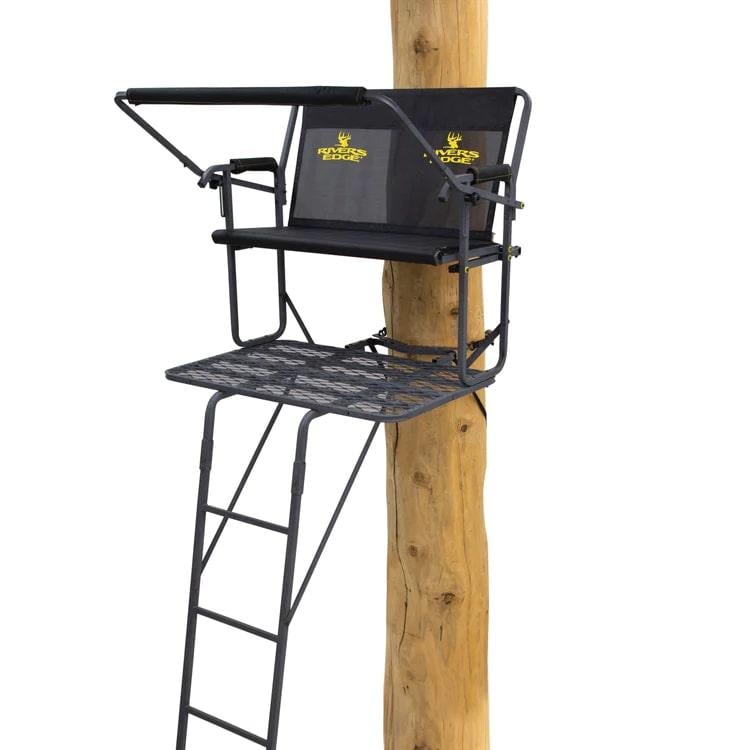 River's Edge TwoPlex Ladder Stand 2-Person - Rivers Edge Hunting Products