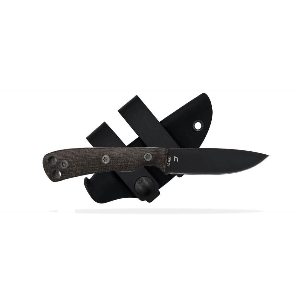 Shield Arms Ascent Mini Stone Fixed Knife 2-9/10" Black Drop Point Blade Black - Shield Arms