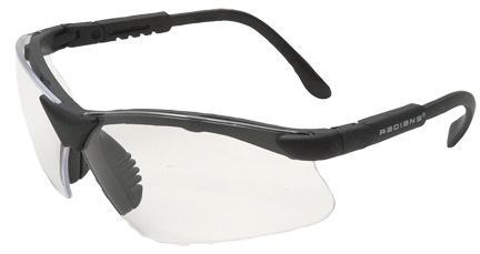 Radians Revelation Sporting Goods Shooting Glasses Black with Clear Lens - Radians