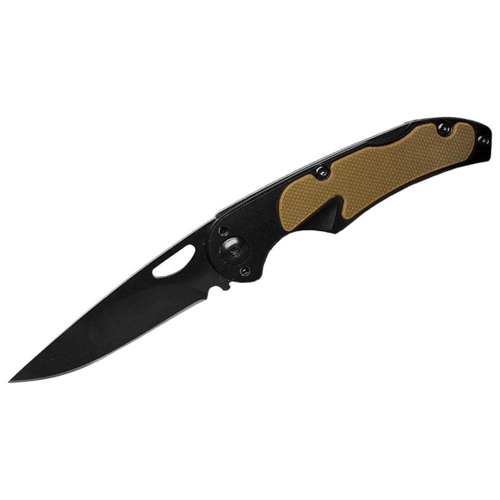 ABKT Elite Mark II Lockback Folding Knife 2-1/2" Drop Point Blade Tan - ABKT